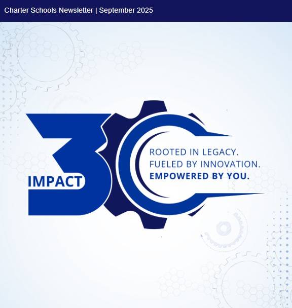 An icon that says "Impact 30: Rooted in legacy. Fueled by Innovation. Empowered by You."